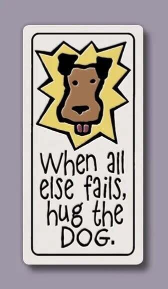 977 MAGNET HUG THE DOG