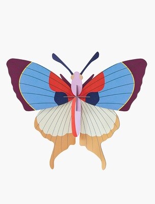 PLUM FRINGE BUTTERFLY - WALL DECORATION
