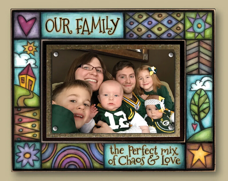 WAF82 CHAOS &amp; LOVE - WOOD ART PICTURE FRAME
