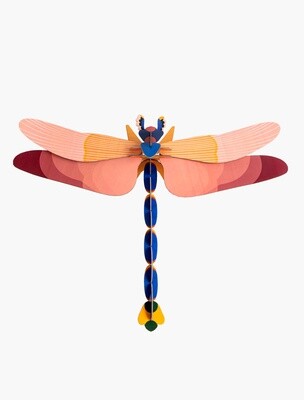 PINK DRAGONFLY - WALL DECORATION