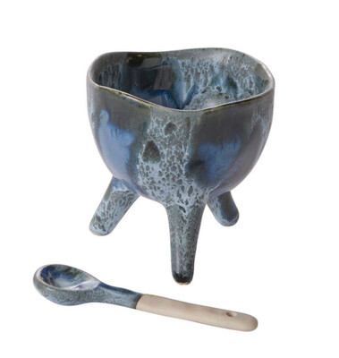 AZUL FOOTED BOWL