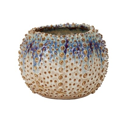 MEDIUM SEA URCHINS CERAMIC VASE