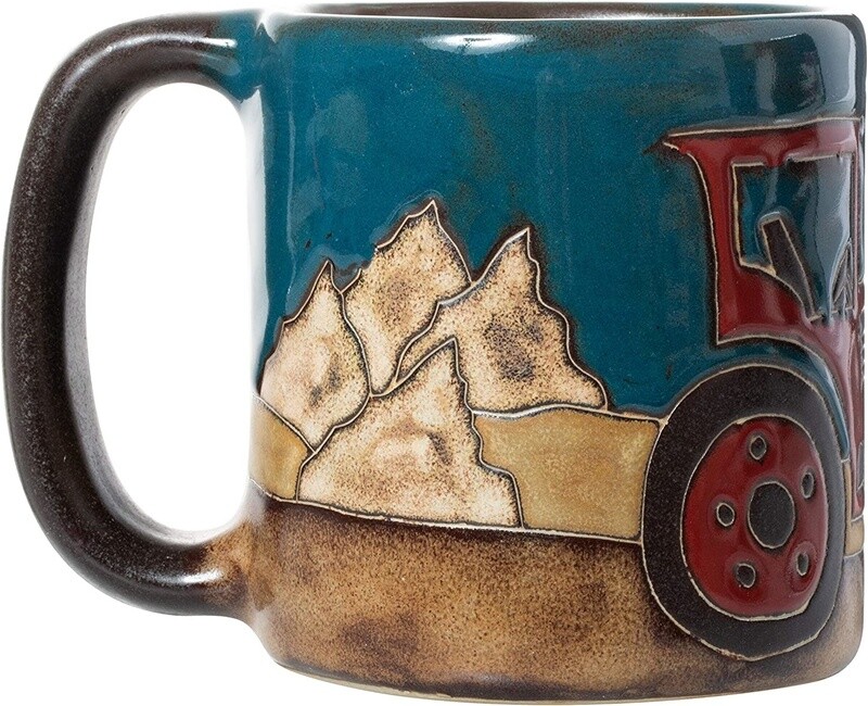MARA STONEWARE MUG - FARM SCENE