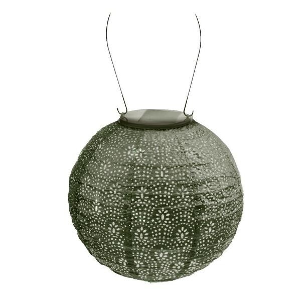 LUMIZ Indoor / Outdoor Round Fan Lantern, Green