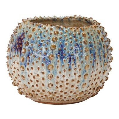 LARGE SEA URCHINS CERAMIC VASE
