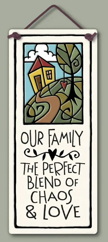 CHAOS AND LOVE - HANGING WALL PLAQUE