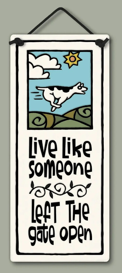 207 LIVE LIKE  - HANGING WALL PLAQUE