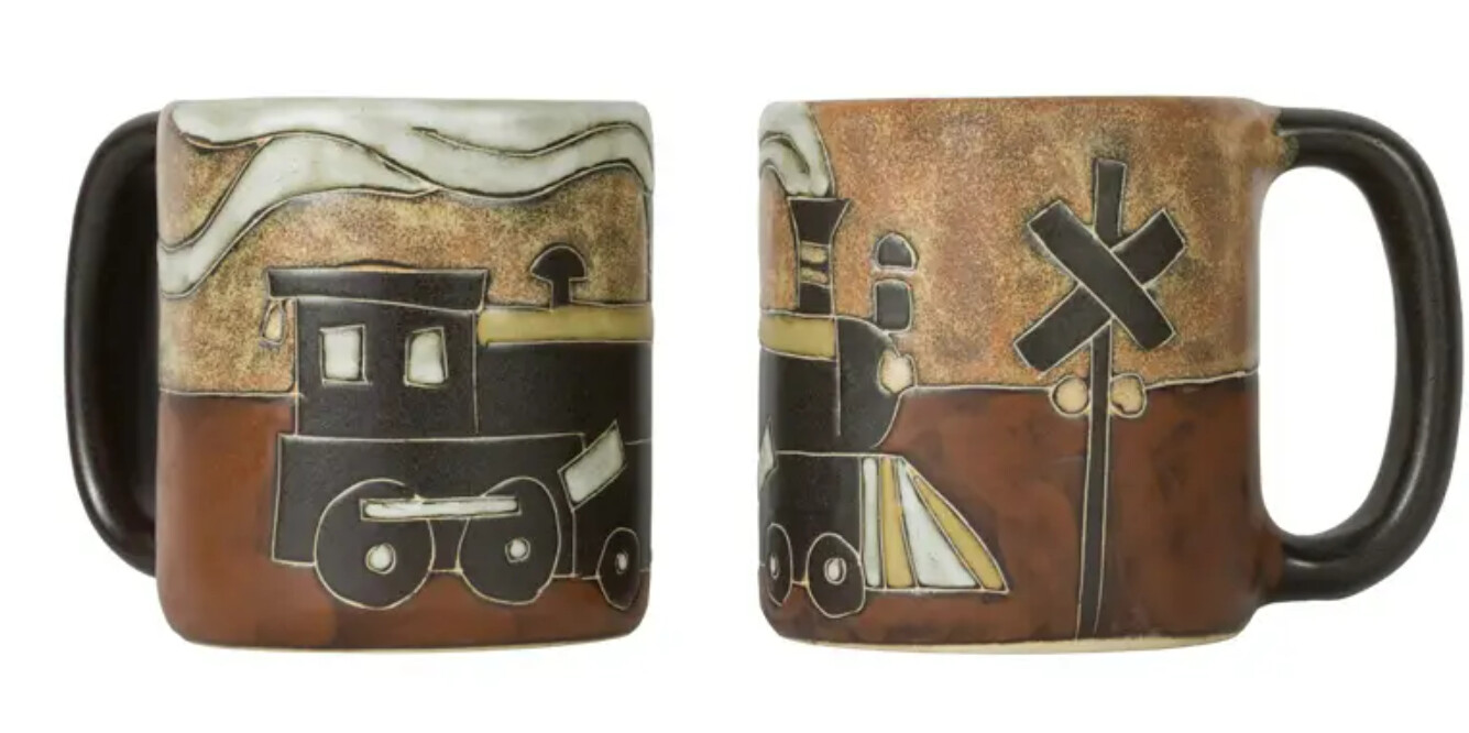 MARA STONEWARE MUG - TRAIN