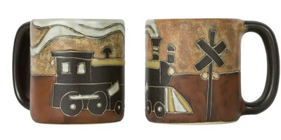 MARA STONEWARE MUG - TRAIN
