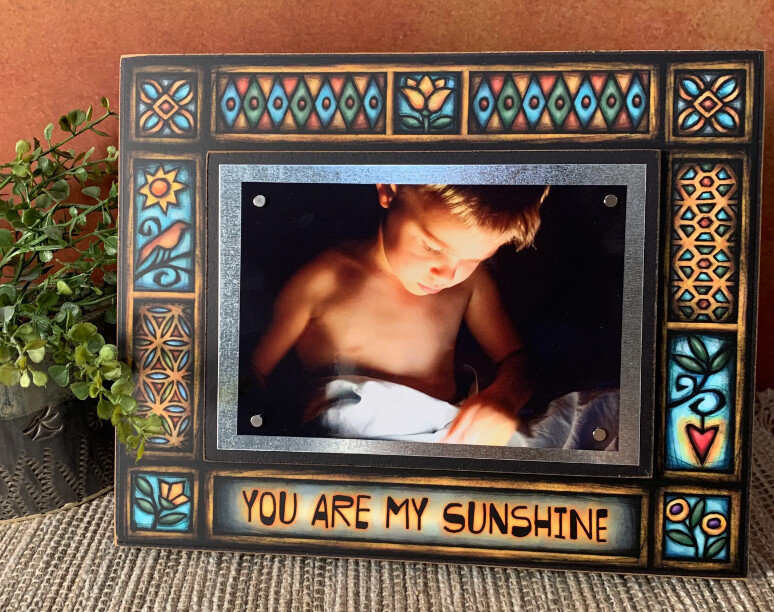 SUNSHINE - WOOD ART PICTURE FRAME
