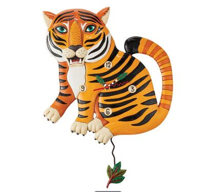 CLOCK Stripes The Tiger