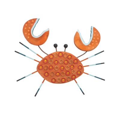 C599 ORANGE CRAB LARGE