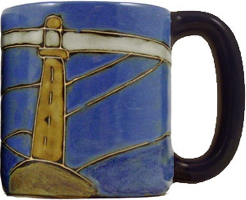 MARA STONEWARE MUG - LIGHTHOUSE