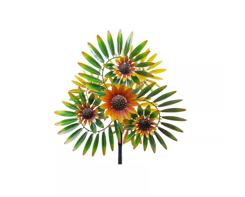 SUNFLOWER WIND SPINNER 75&quot; tall