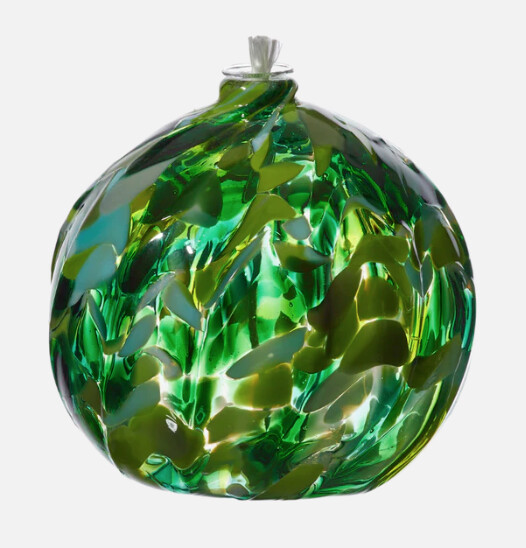 Nature&#39;s Whimsy Oil Lamp - Meadow Green