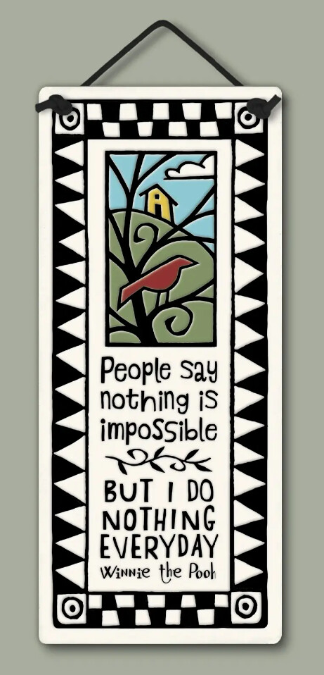 200 PEOPLE SAY - HANGING WALL PLAQUE