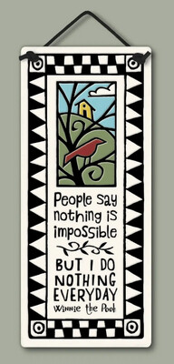 200 PEOPLE SAY - HANGING WALL PLAQUE