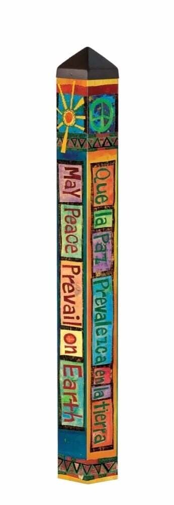 ART POLE 40" - MAY PEACE PREVAIL