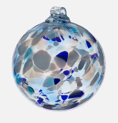6&quot; Holiday Calico Ball - Blues
