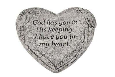 STEPPING STONE  HEART - GOD HAS YOU IN HIS KEEPING