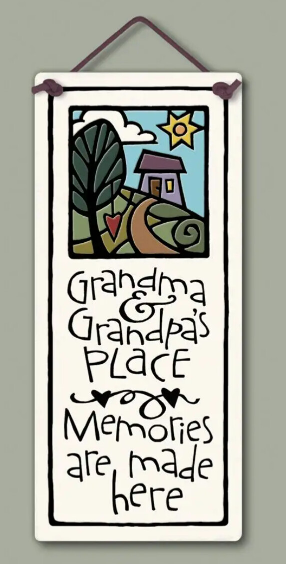 285 GRANDMA AND GRANDPA&#39;S - HANGING WALL PLAQUE