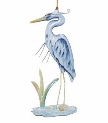 Blue Heron w/ Shell Ornament