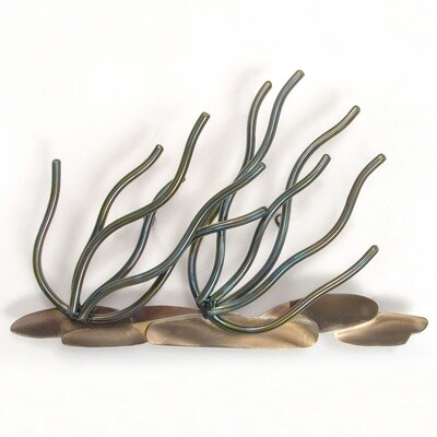 SOFT CORAL BRANCHES SMALL METAL WALL SCULPTURE CO137