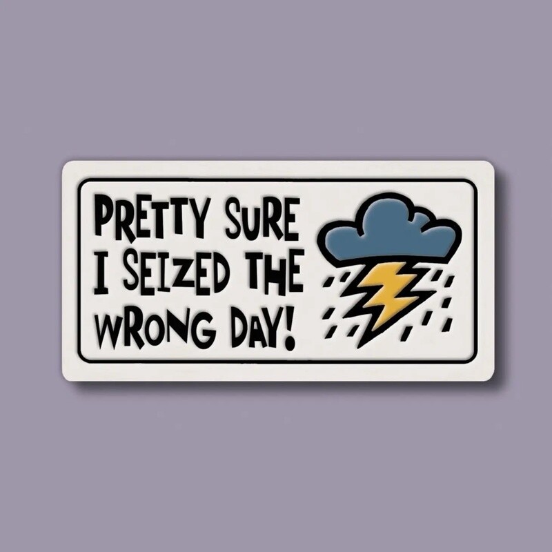 925 MAGNET - SEIZED THE WRONG DAY