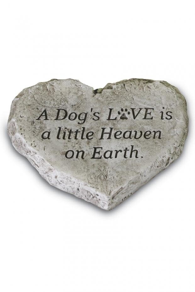 STEPPING STONE  HEART - A DOG&#39;S LOVE