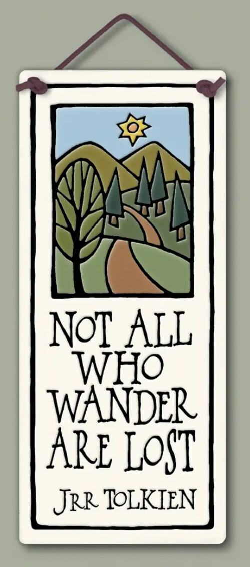 249 WANDER - HANGING WALL PLAQUE