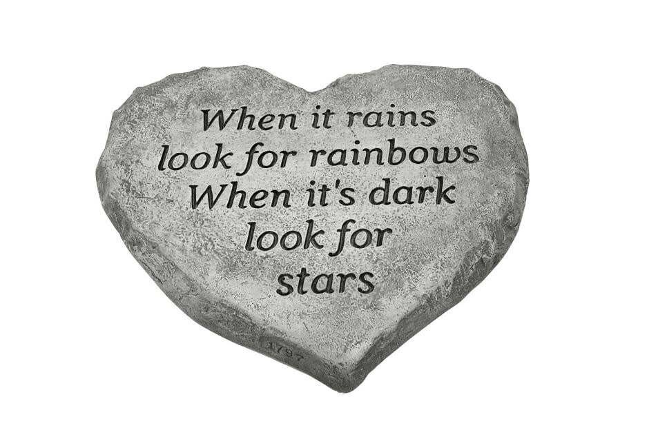 STEPPING STONE  HEART - WHEN IT RAINS LOOK FOR RAINBOWS