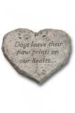 STEPPING STONE  HEART - DOGS LEAVE THEIR PAW PRINTS ON OUR HEARTS