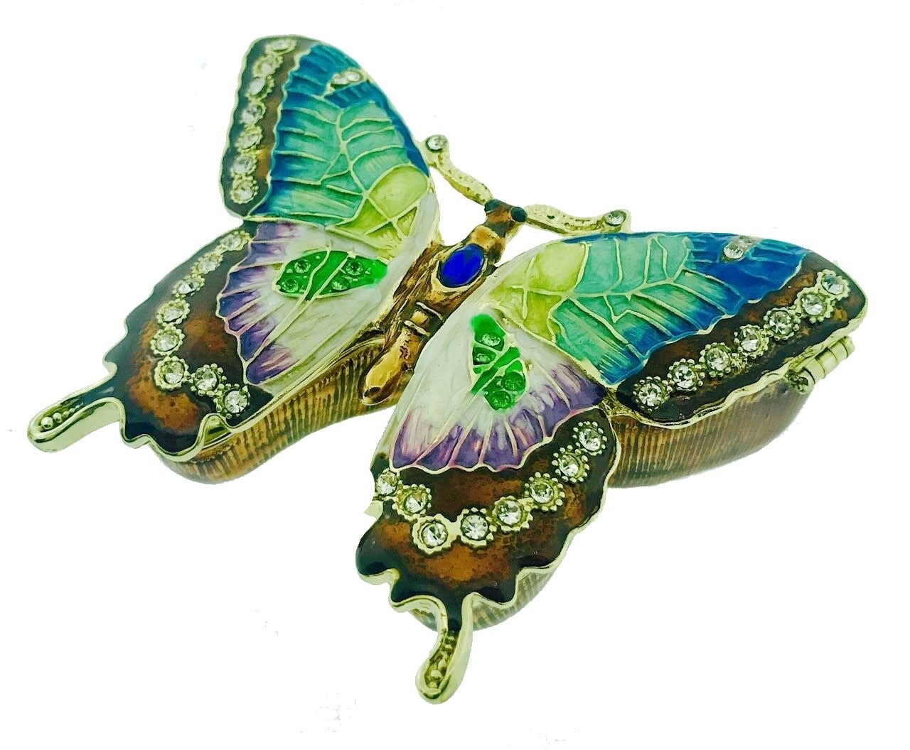 BEJEWELED BUTTERFLY BOX - 3-2922 &quot;LARGE BUTTERFLY BOX&quot;