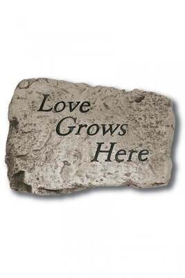 STEPPING STONE 10IN - LOVE GROWS HERE