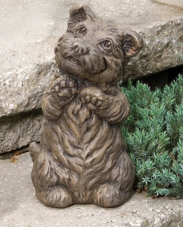 SPIRIT THE WESTIE DOG GARDEN STATUE | CLASSIC IRON FINISH
