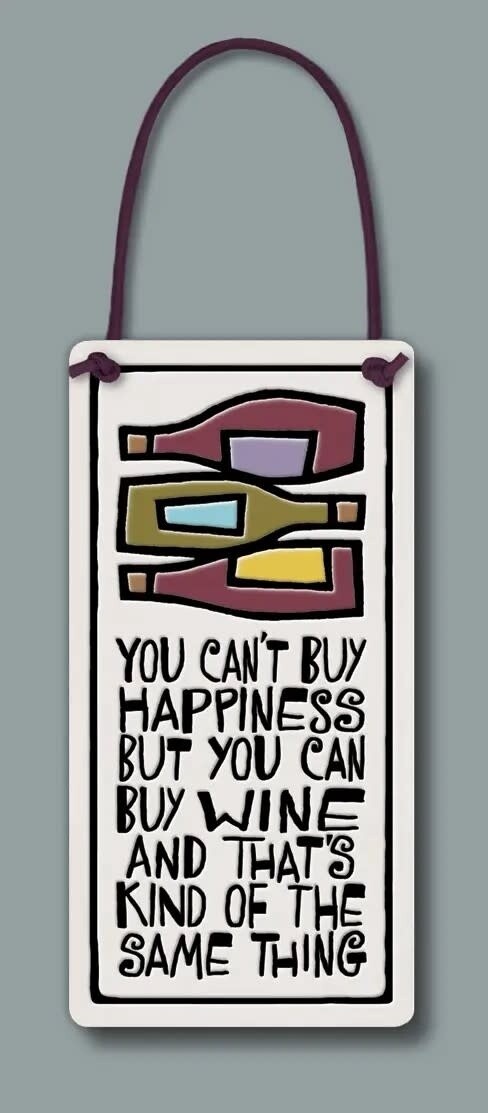 4028  WINE TAG / WALL ART - CAN BUY WINE