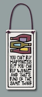 4028  WINE TAG / WALL ART - CAN BUY WINE
