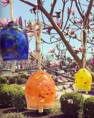 8" Positivity Garden Bell - Indigo