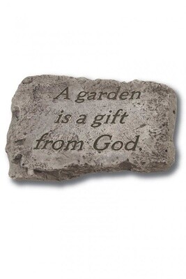 STEPPING STONE 10IN - A GARDEN IS A GIFT FROM GOD
