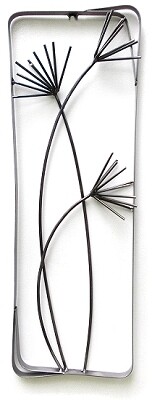 BOTANICAL METAL WALL SCULPTURE 1 - 11&quot; X 30&quot;