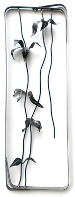BOTANICAL METAL WALL SCULPTURE 2 - 11&quot; X 30&quot;