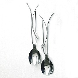 HANDMADE SALAD SET - STAINLESS STEEL UTENSILS