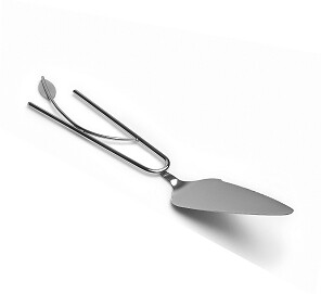 HANDMADE STAINLESS STEEL PASTRY SERVER