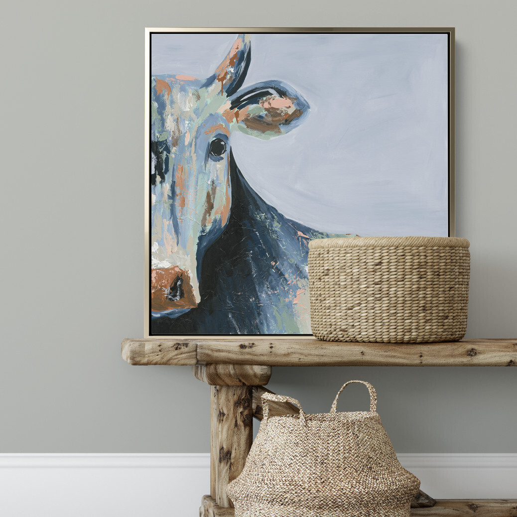 SHADES OF BLUE - 8X8 PAPER PRINT UNFRAMED
