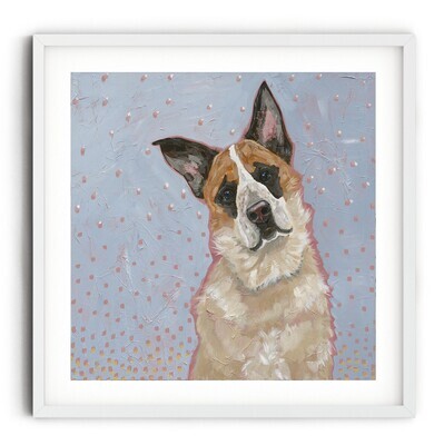 DID I HEAR WALK?  PAPER PRINT 8X8 UNFRAMED