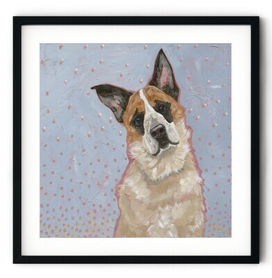 DID I HEAR WALK?  PAPER PRINT 8X8 UNFRAMED