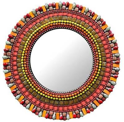 10" MOSAIC MIRROR