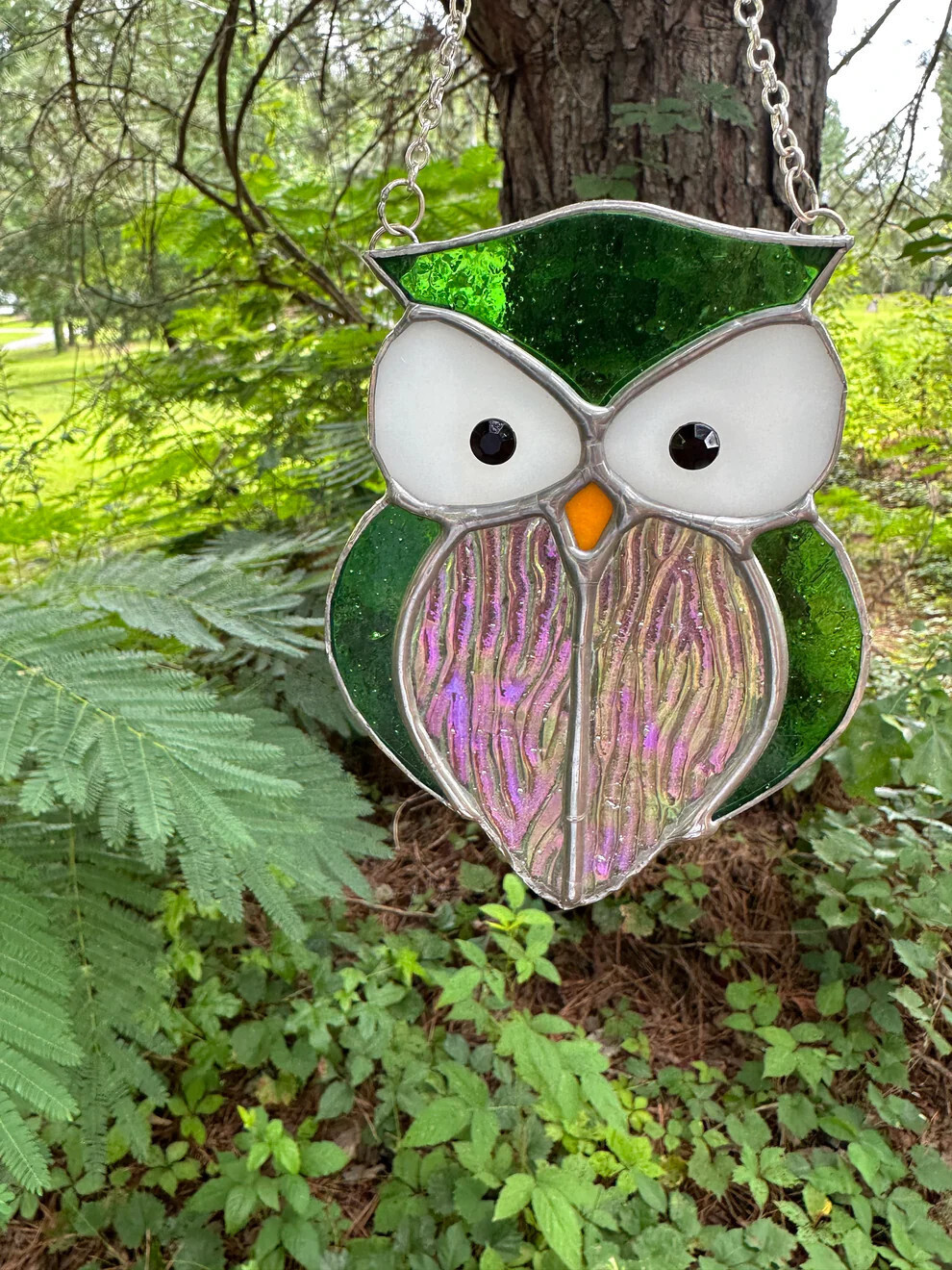 OWL STAINED GLASS