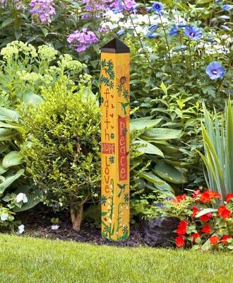ART POLE 40&quot; - FAITH HOPE LOVE