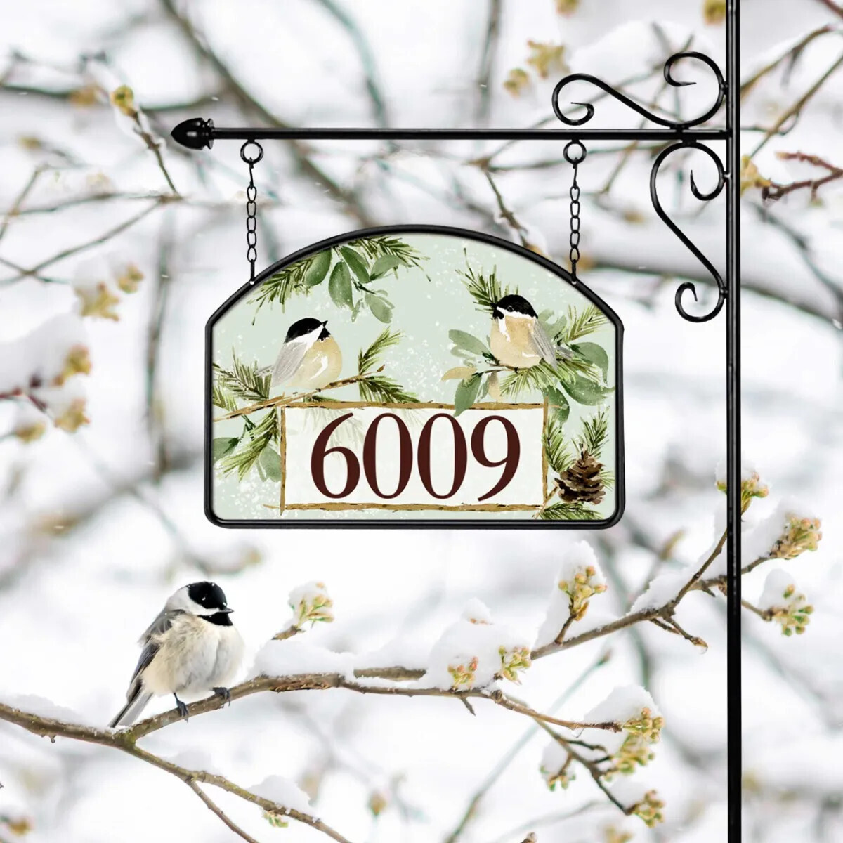 Yard DeSign WINTER CHICKADEE